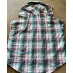 Wrangler Vintage  Wrancher Sleeveless Western Shirt Women’s Sz M Pearl Snap Photo 9