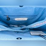 NWT AMERICA & BEYOND Denim Beaded & Crocheted Turtle Purse with Crossbody Strap Blue Photo 3