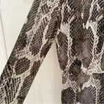 Jennifer Lopez  Snakeskin Print Long Sleeve Lightweight Lined Sheath Dres… Photo 5