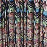 Tbags Los Angeles Multi Color One Shoulder Maxi Dress Abstract Print Cutout XS Photo 0