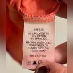 Title Nine Women’s  Breeze Dress Orange, Purple Print Cowl Neck Active Outdoors M Photo 5