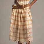 Anthropologie By  Puff-Sleeve Eyelet Midi Dress Photo 0