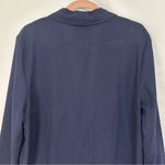 Requirements Vintage  Blazer Womens Size 14 One Button Classic Blue Lightweight‎ Photo 6