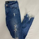 EXPRESS Ankle Legging Mid Rise Blue Photo 2