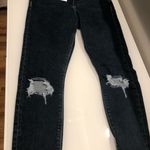 ASOS *NWT*  Petite High-Rise Dark Ripped Jeans Photo 4