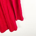 VISION 155 Red Cable Knit Long Sleeves Sweater, Size Medium Photo 7