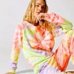 RE/DONE REDONE X HANES collab sz medium tie dye multi color crewneck sweatshirt Photo 0