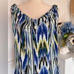 Ellen Tracy Multicolored Sleeveless Cowl Neck Top Photo 5
