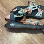 Chacos Chaco Women's Sandals in Black, Green, and Orange size 7 worn one time Photo 1