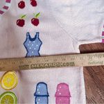 Quacker Factory  Summer Days Strawberries‎ Cherry Ice Cream Cardigan L Photo 4