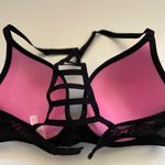 PINK - Victoria's Secret VS PINK Hibiscus Lace Cage Racerback Bra Photo 4