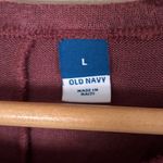 Old Navy 💥  Oversized Cozy-Knit Long-Sleeve Burgundy Camo T-Shirt Photo 3