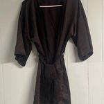 Silk like robe Black Size M Photo 0