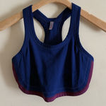 Free People Free People Movement Women’s Navy Racerback Cross Design Sports Bra Size S Photo 0