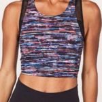 Lululemon break free tank Nulux hinshu alpine multi/black yoga athletic top Sz 6 Photo 0