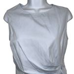 DO+BE  COLLECTION Baby Blue Ruched Draped Side Sleeveless Blouse NWT $78 Size S Photo 2