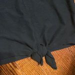 Madewell  Black Ribbed Knot Front Long Sleeve Photo 1