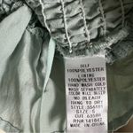 Big Water Blue Sky Babydoll Crop Top Womens S Sage Smocked Sleeveless Milkmaid Photo 4