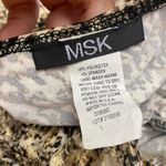 MSK Women's Brown Gold Dots Snake Print Ruched Sweetheart Neck Blouse Size L Y2K Size L Photo 5