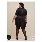 Torrid Black Scuba Fit&Flare Mini Dress Sz.4 NWT Photo 3