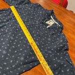 Cactus New York Slim Fit Paisley Print Long Sleeve Button Up Shirt Women Small Blue Photo 3