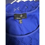 Ronni Nicole CDQ Womens Size Small Blue Lace Overlay Sheath Dress Short Sleeve Photo 6