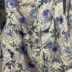 White Fox Boutique  Floral Off-Shoulder Jumpsuit - Blue and White Photo 3