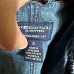 American Eagle denim fitted classic moto S jacket Photo 3