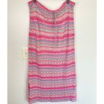 Vintage Womens L Pink Pastel Stripe Crochet Midi Skirt Fairycore Boho Beach Y2K Size L Photo 1