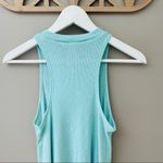 Free People  Ribbed Tank Top Teal Sz Small Photo 5