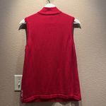 Christopher & Banks  Women’s Zip Up Sweater Vest Snowman Appliqué Size Medium Photo 5