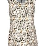 Cynthia Rowley 100% Linen Geometric Ikat Sleeveless Sheath Dress Photo 0