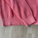 Melrose and Market Coral waffle sweater Photo 2