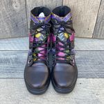 Yes We Vibe Flower Unisex Chelsea Combat … Black Size 11.5 Photo 4