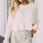 These Three Boutique Ivory Sweater Photo 0