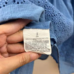 Old Navy  Lace-Detail Gauze Dress Blues Traveler Small Floral Cutout w/ Slipdress Photo 11