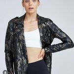 Koral Activewear Specter metallic camo-print vegan leather moto jacket small NWT Photo 1