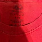 Red Funny Baby Bump Maternity Shirt Size L Photo 3