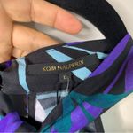 Kobi Halperin floral halter botanical silk Ruth midi dress size 12 vacation Blue Photo 4