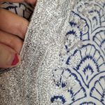 Roberta Roller Rabbit  FOR PIPERLIME COTTON METALLIC NECK NAVY GEO PRINT TUNIC S Photo 3