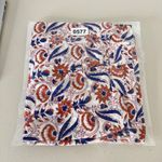 Alix of Bohemia Kiki Button Front Long Sleeve Blouse Red Navy Floral Size XS Photo 5