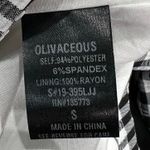 Olivaceous Blazer Jacket S Black White Gingham Check Pockets Preppy Corpcore Photo 14