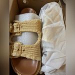 NEW Raffia Platform Sandals Comfortable Buckle Straps Espadrilles Slides Shoes 8 Tan Photo 3