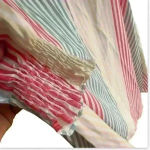 None New Striped button down ladies Size large maxi curved hem dress Photo 4