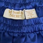 Victoria's Secret Vintage 80s Victoria’s Secret Gold Label Satin Dark Blue Pajama Pants Sz. S Photo 1