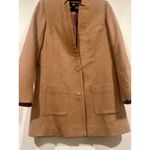 H&M Womens Rayon Blend Long Blazer Tan 4 Business Casual Corpcore Office Photo 3