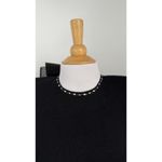 St. John Evening Black Knit Dress Open Back Bow Puff Sleeve Rhinestones Size 2 Photo 2