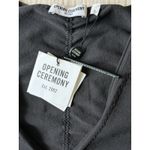 Opening Ceremony NEW Opening Ceremony Womens Long Sleeve Ruched V Neck Midi Dress Black Large Photo 3