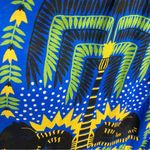 Anthropologie Incerti bright blue green and yellow strappy bandeau dress. XL Photo 6