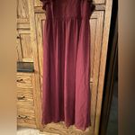 Birdy Grey  HANNAH EMPIRE DRESS CHIFFON CABERNET CURVE NEW NWT BRIDESMAID Slit 2X Photo 5